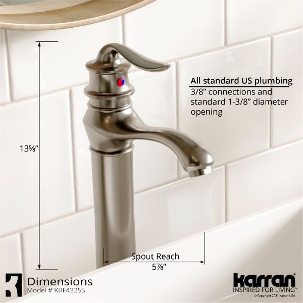 KBF432SS Dimensions