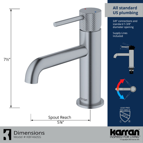 KBF460SS Dimensions