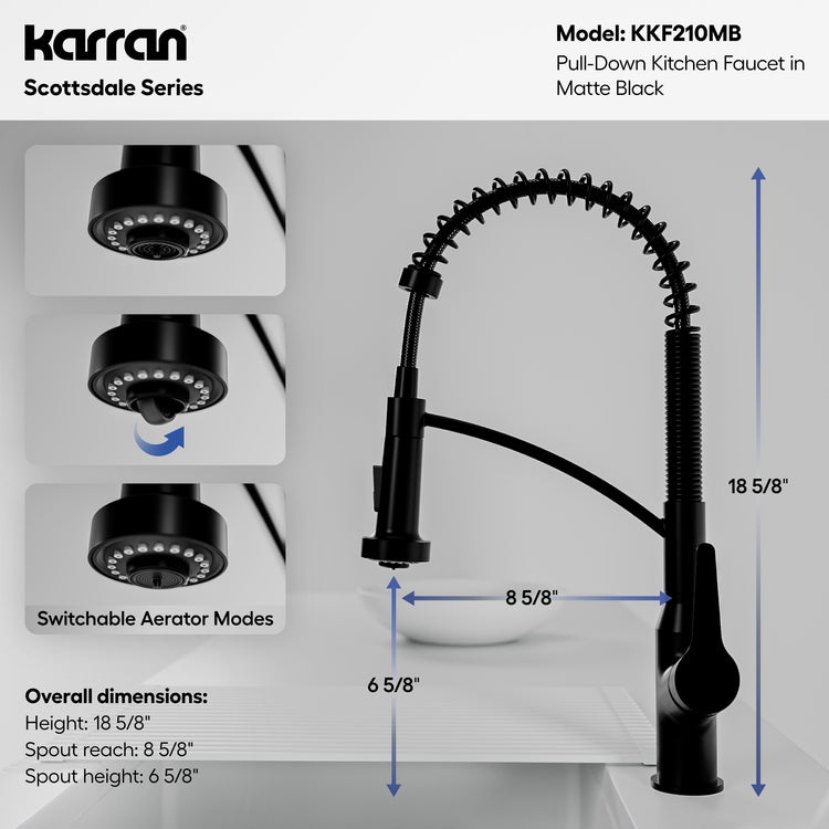 KKF210MB Dimensions
