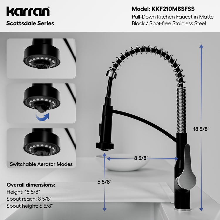 KKF210MBSFSS Dimensions