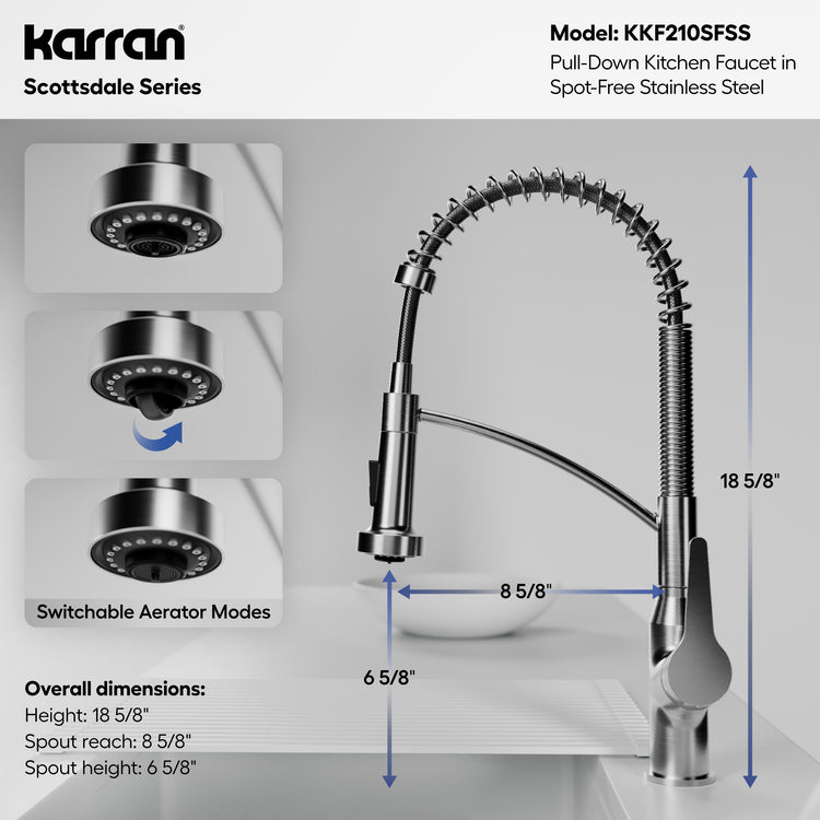 KKF210SFSS Dimensions