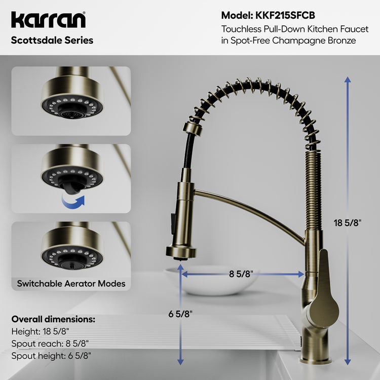 KKF215SFCB Dimensions