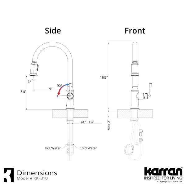 KKF310GG Dimensions