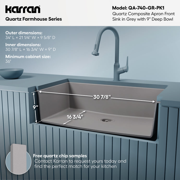 QA-740-GR-PK1 Dimensions