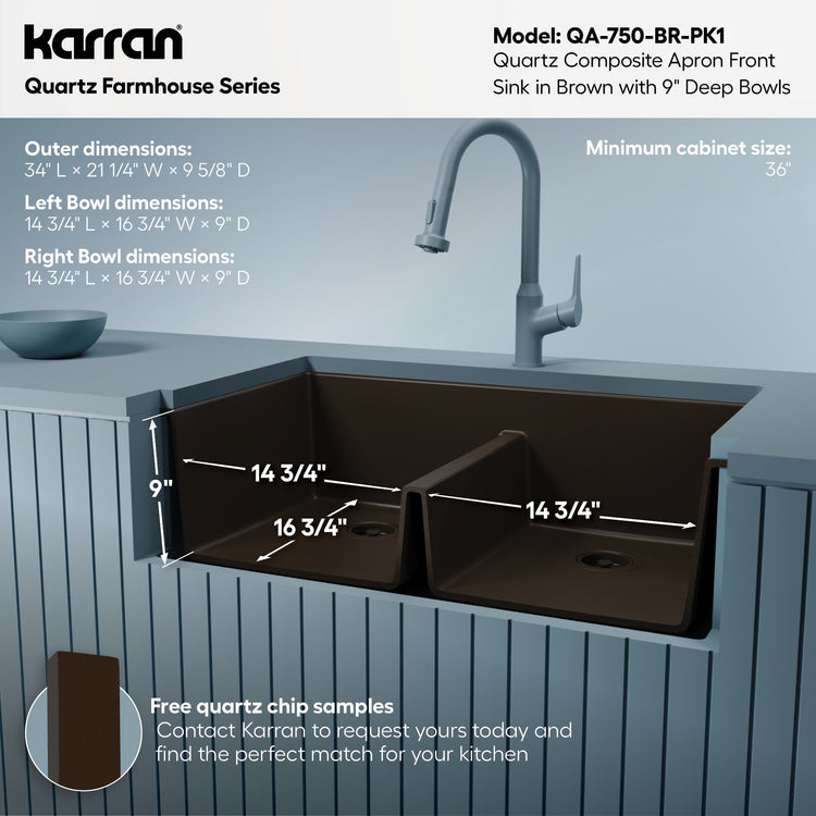 QA-750-BR-PK1 Dimensions