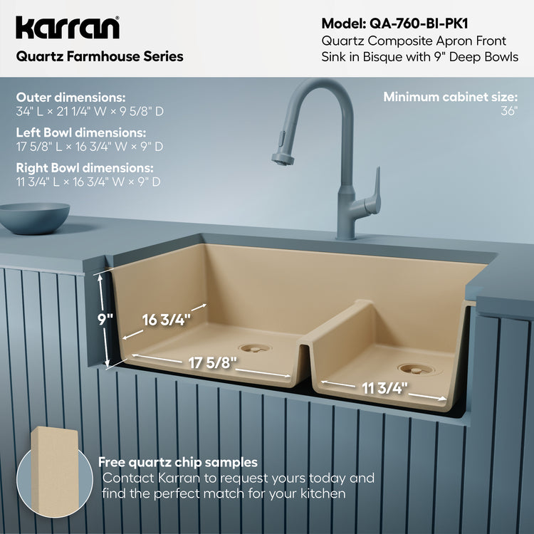 QA-760-BI-PK1 Dimensions