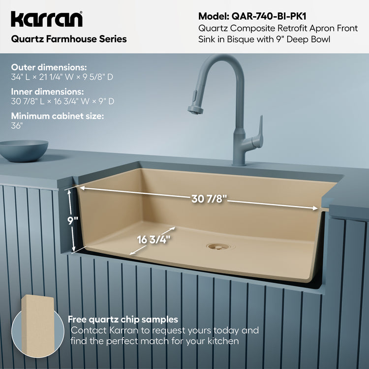 QAR-740-BI-PK1 Dimensions