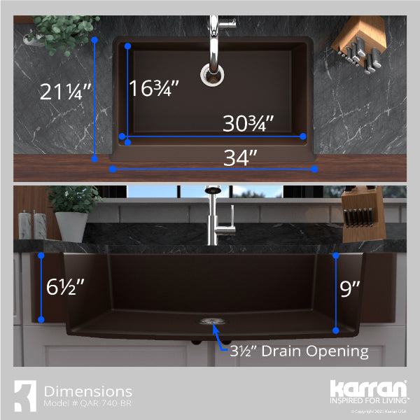 QAR-740-BR Dimensions