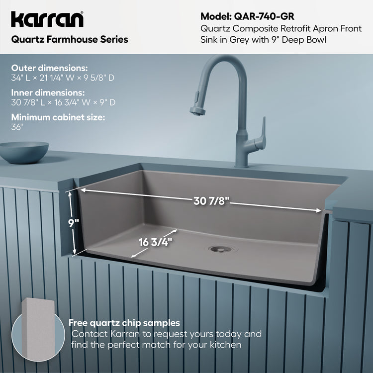 QAR-740-GR Dimensions