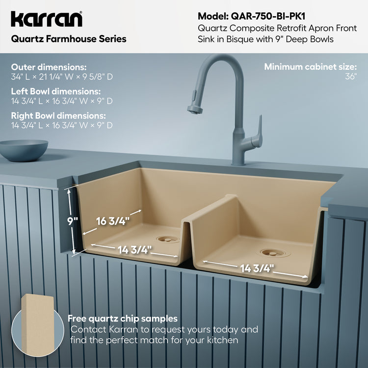 QAR-750-BI-PK1 Dimensions