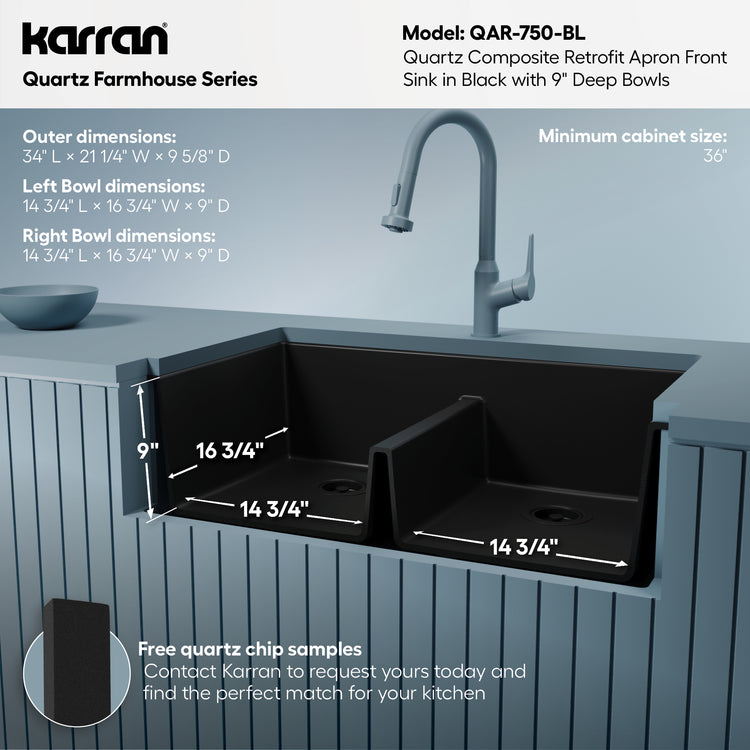 QAR-750-BL Dimensions