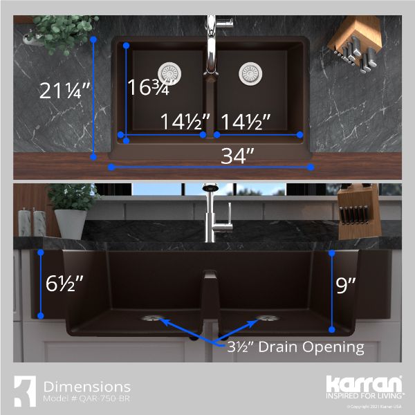 QAR-750-BR-PK1 Dimensions