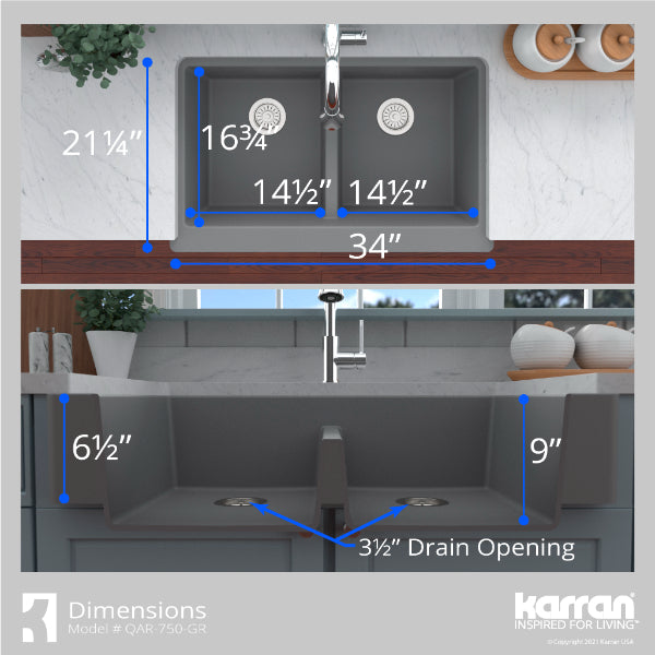 QAR-750-GR-PK1 Dimensions