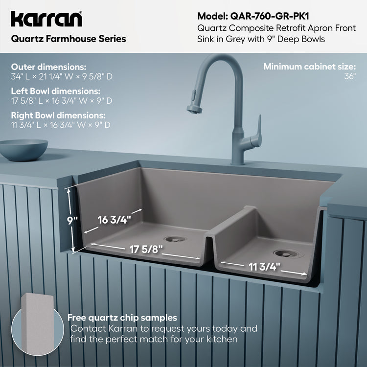 QAR-760-GR-PK1 Dimensions