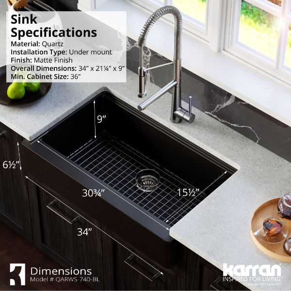 QARWS-740-BL Dimensions
