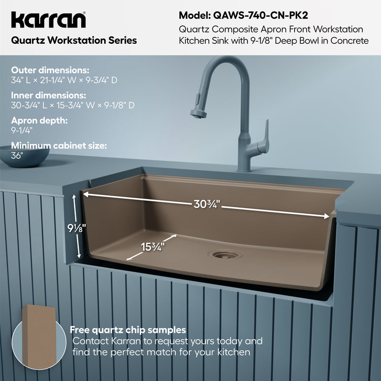 QAWS-740-CN-PK2 Dimensions