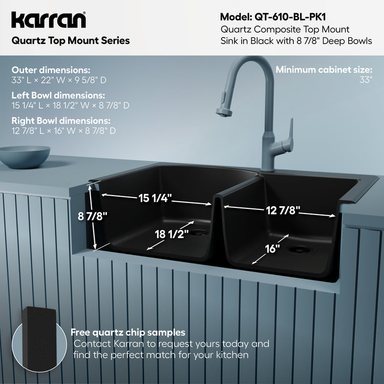 QT-610-BL-PK1 Dimensions