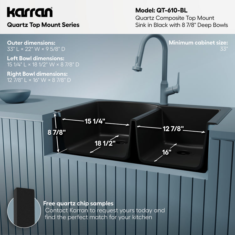 QT-610-BL Dimensions
