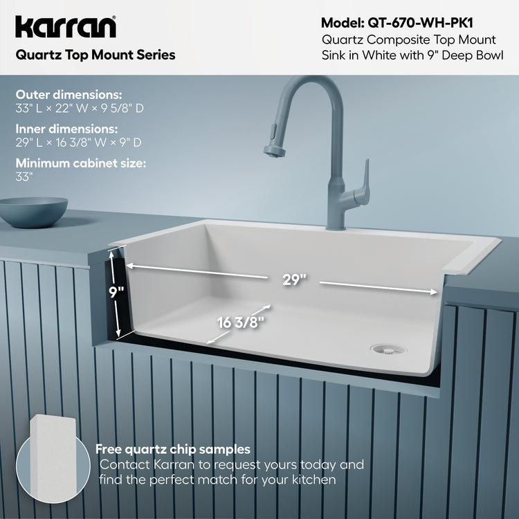 QT-670-WH-PK1 Dimensions