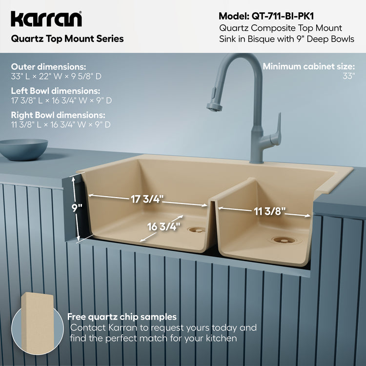 QT-711-BI-PK1 Dimensions