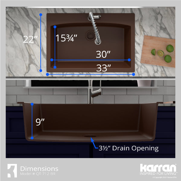 QT-712-BR Dimensions