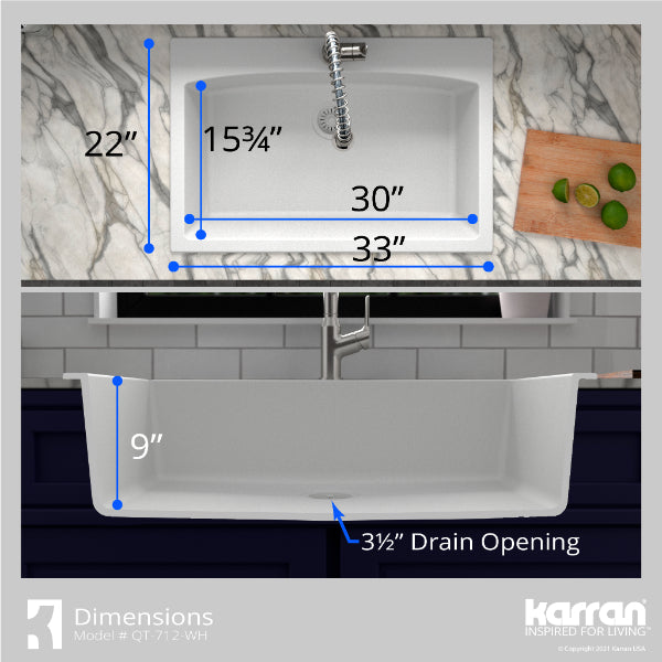 QT-712-WH-PK1 Dimensions