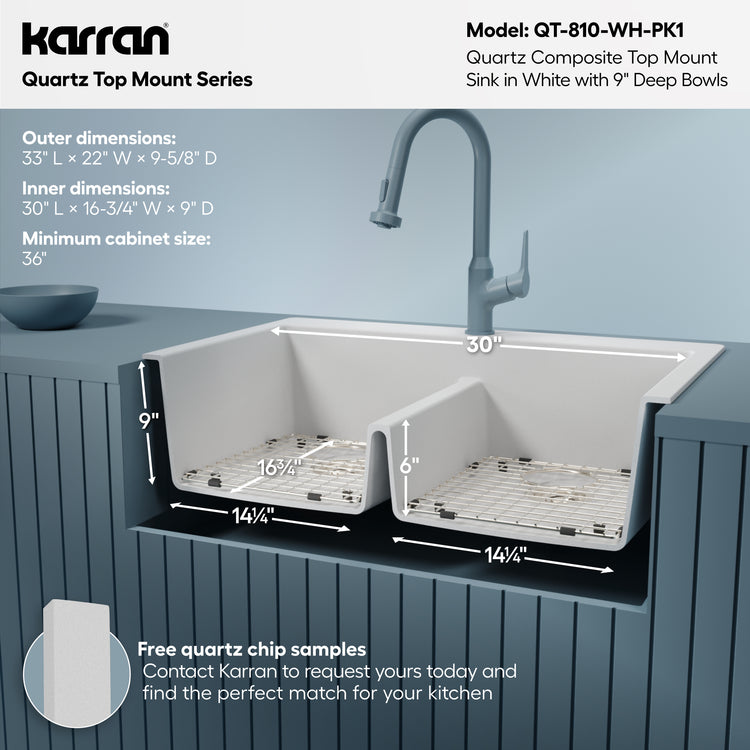 QT-810-WH-PK1 Dimensions