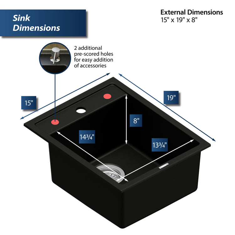 QT-825-BL Dimensions