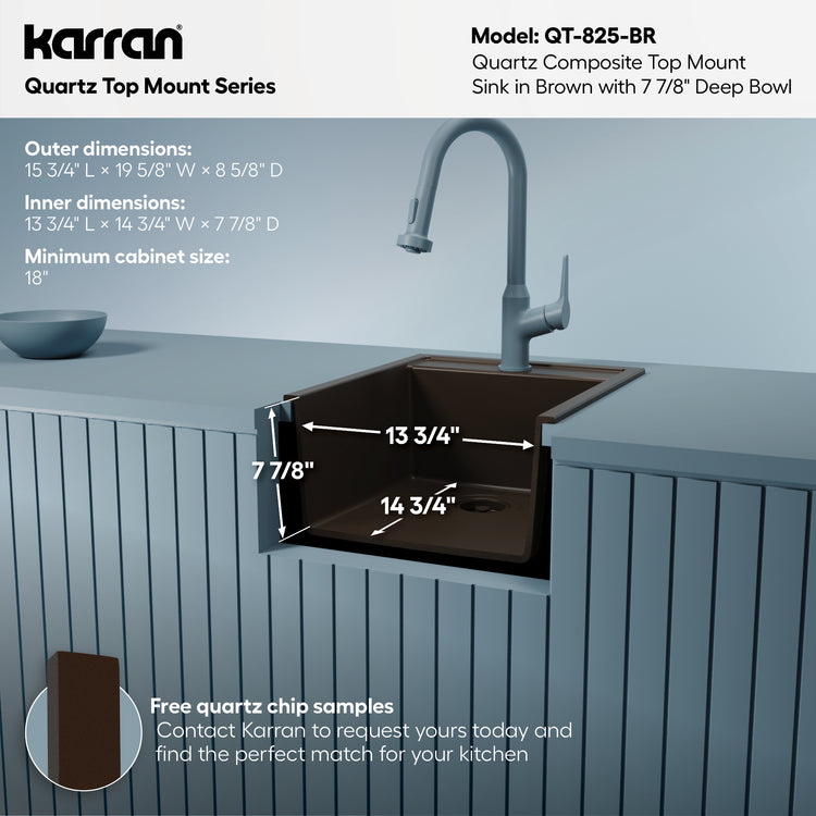 QT-825-BR Dimensions
