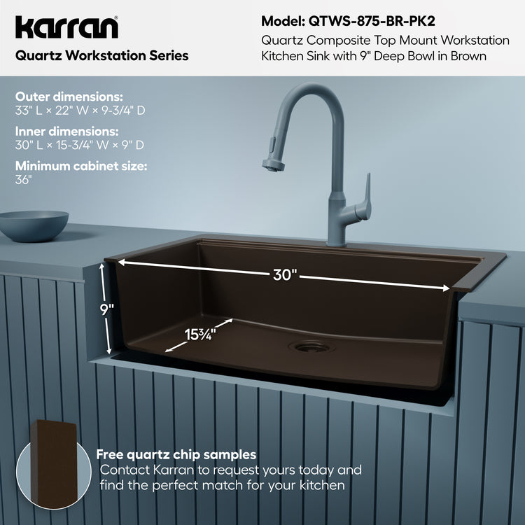 QTWS-875-BR-PK2 Dimensions