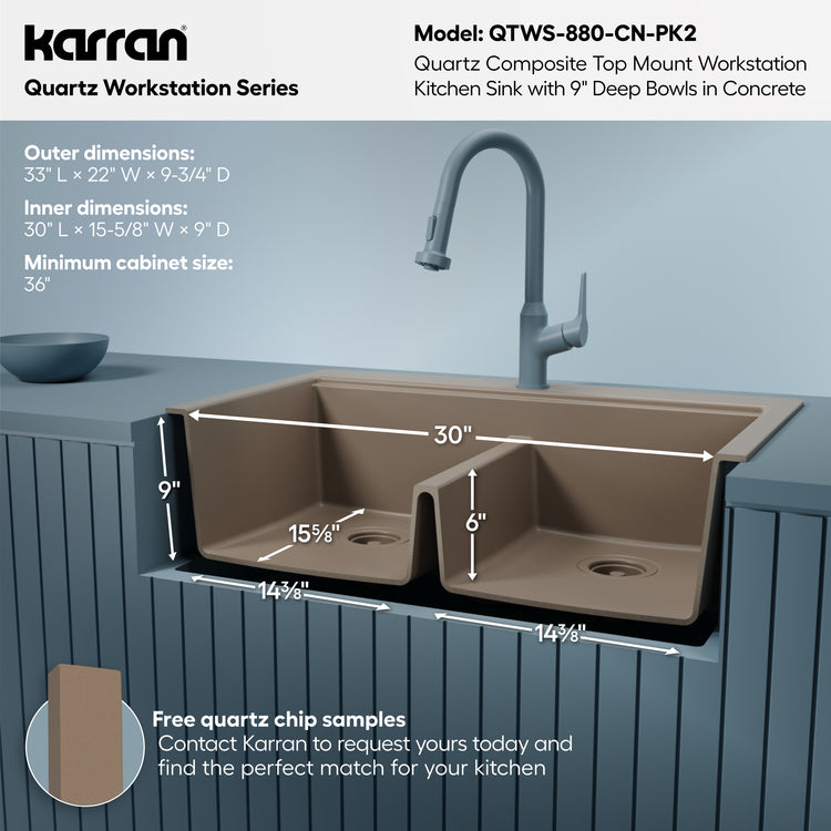 QTWS-880-CN-PK2 Dimensions