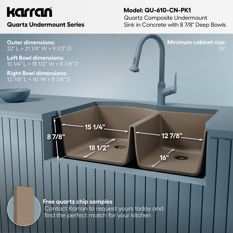 QU-610-CN-PK1 Dimensions