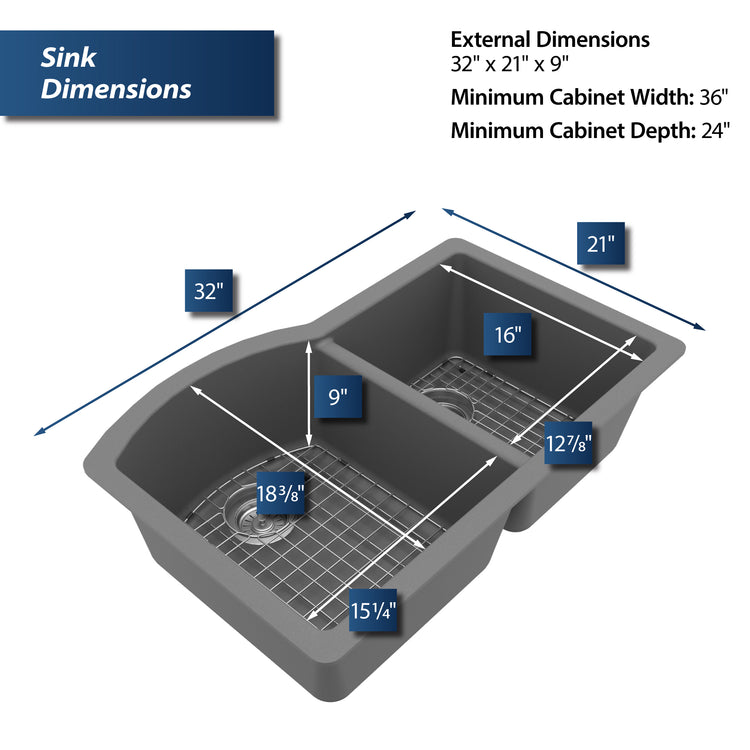 QU-610-GR-PK1 Dimensions