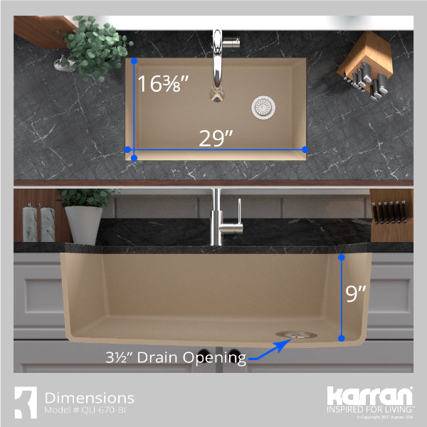 QU-670-BI Dimensions