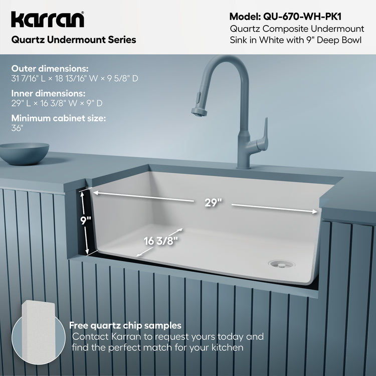 QU-670-WH-PK1 Dimensions