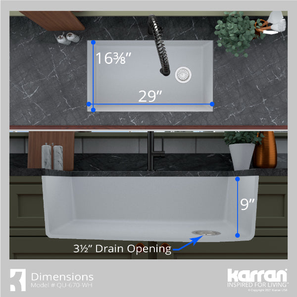 QU-670-WH-PK1 Dimensions