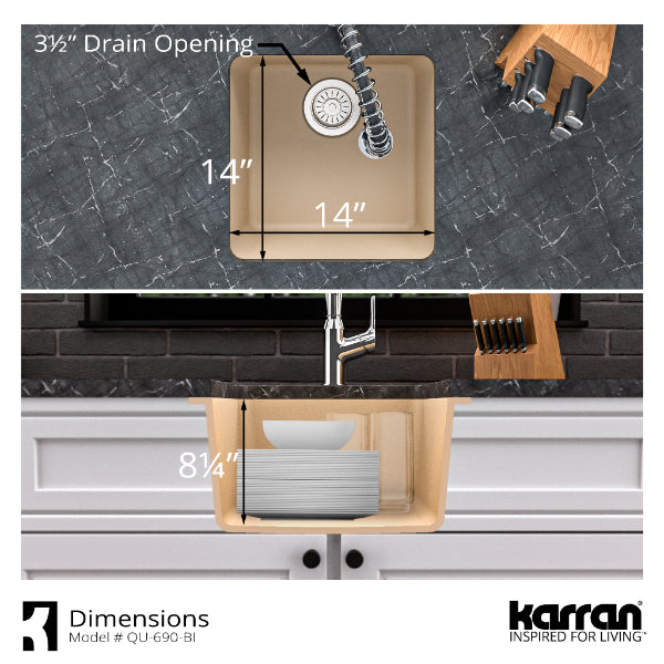 QU-690-BI Dimensions