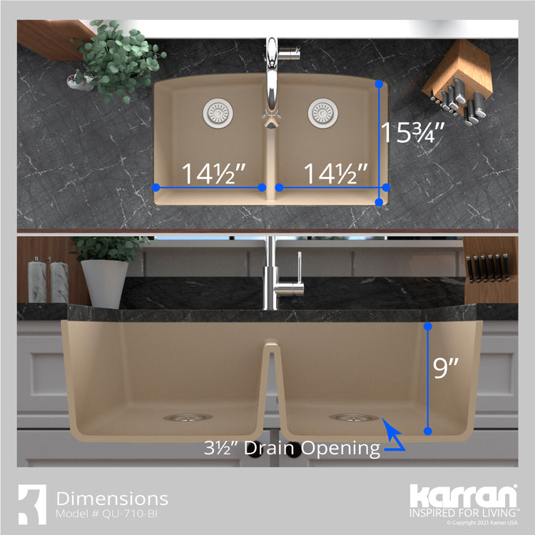 QU-710-BI-PK1 Dimensions