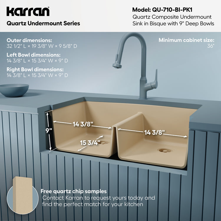 QU-710-BI-PK1 Dimensions