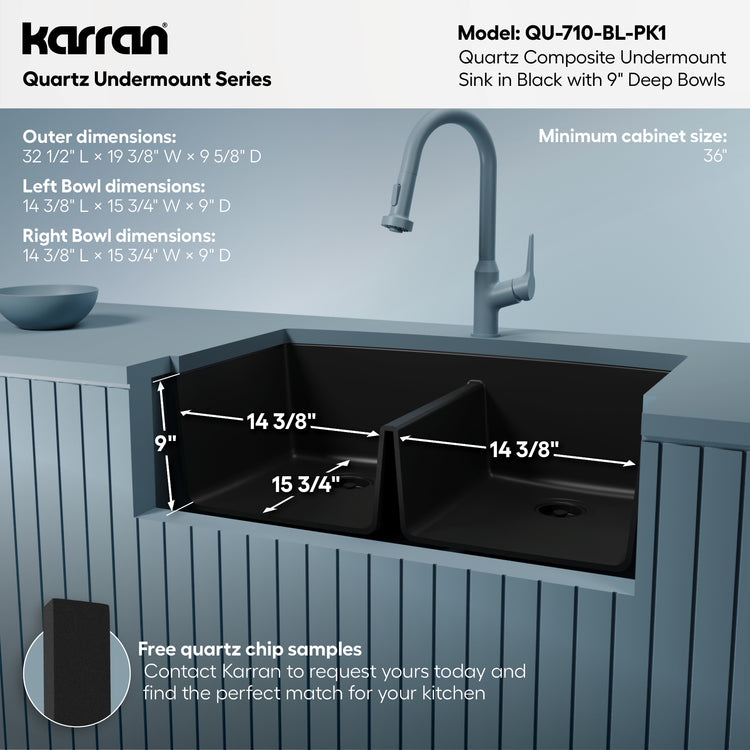 QU-710-BL-PK1 Dimensions