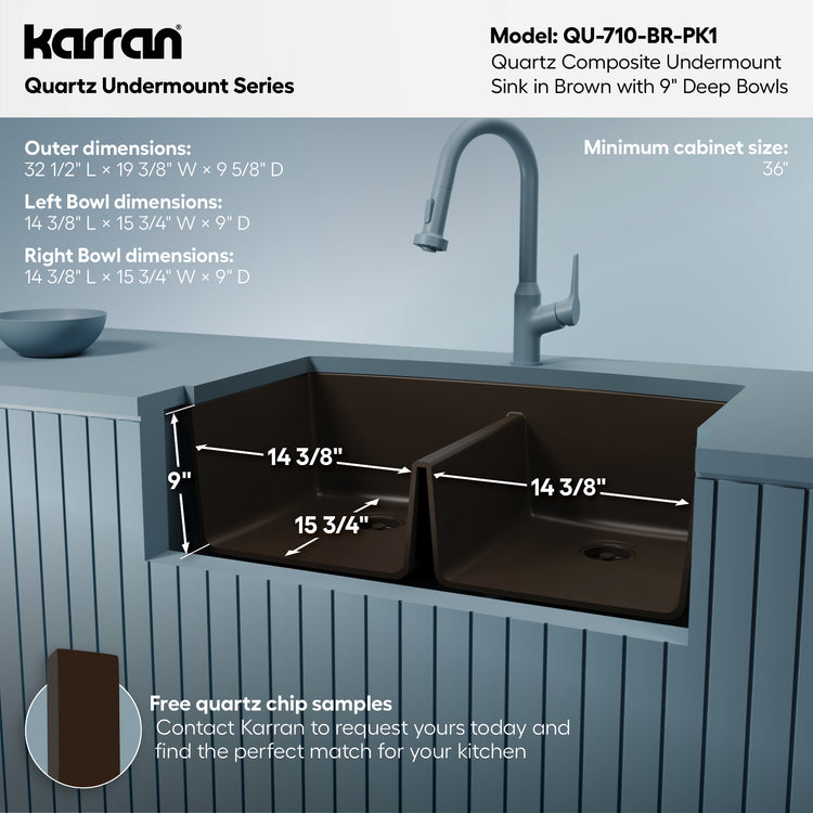 QU-710-BR-PK1 Dimensions