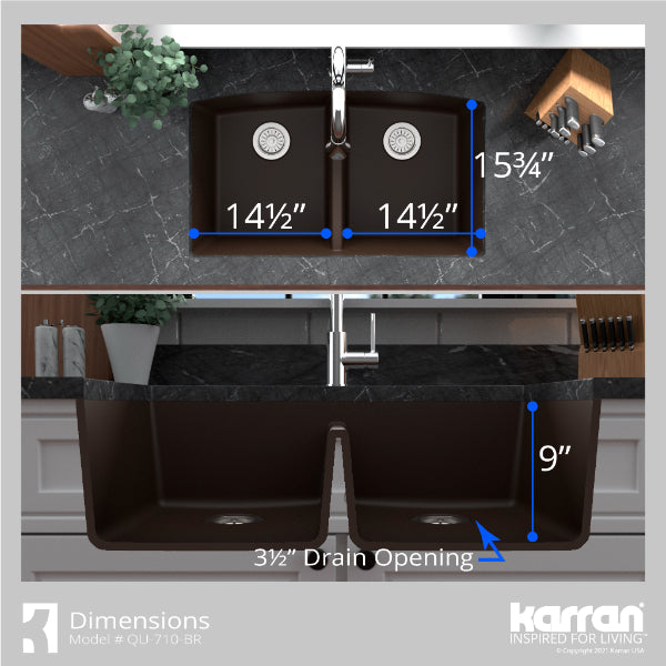 QU-710-BR Dimensions