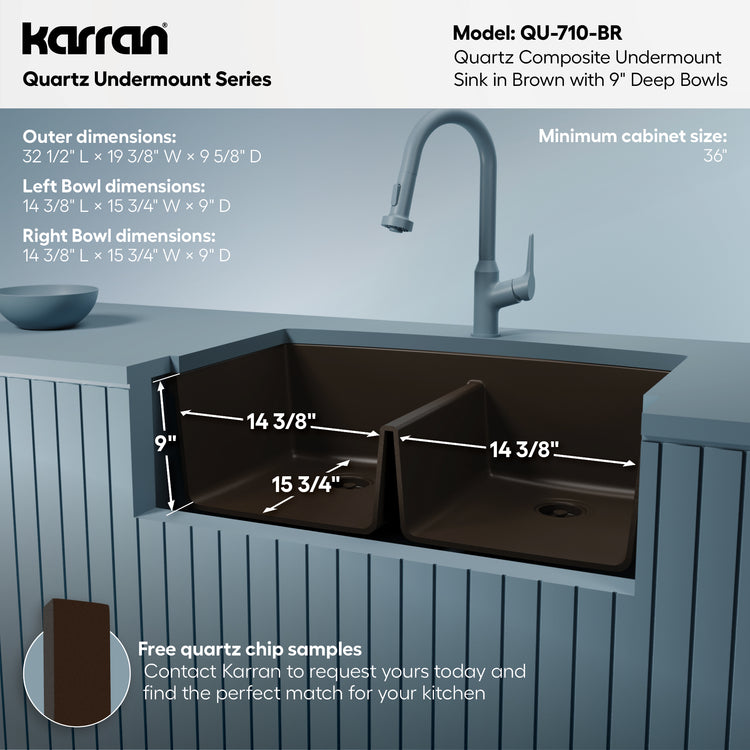 QU-710-BR Dimensions