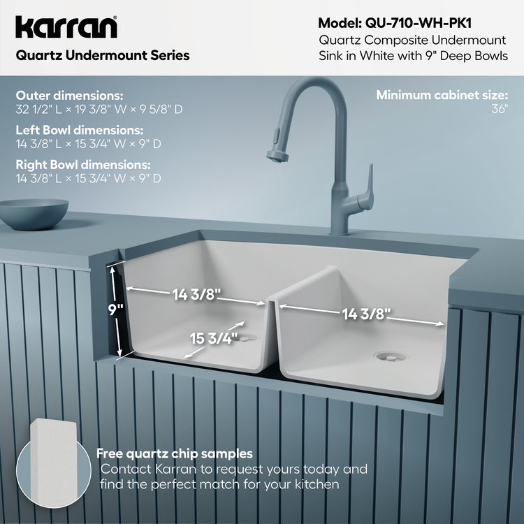 QU-710-WH-PK1 Dimensions