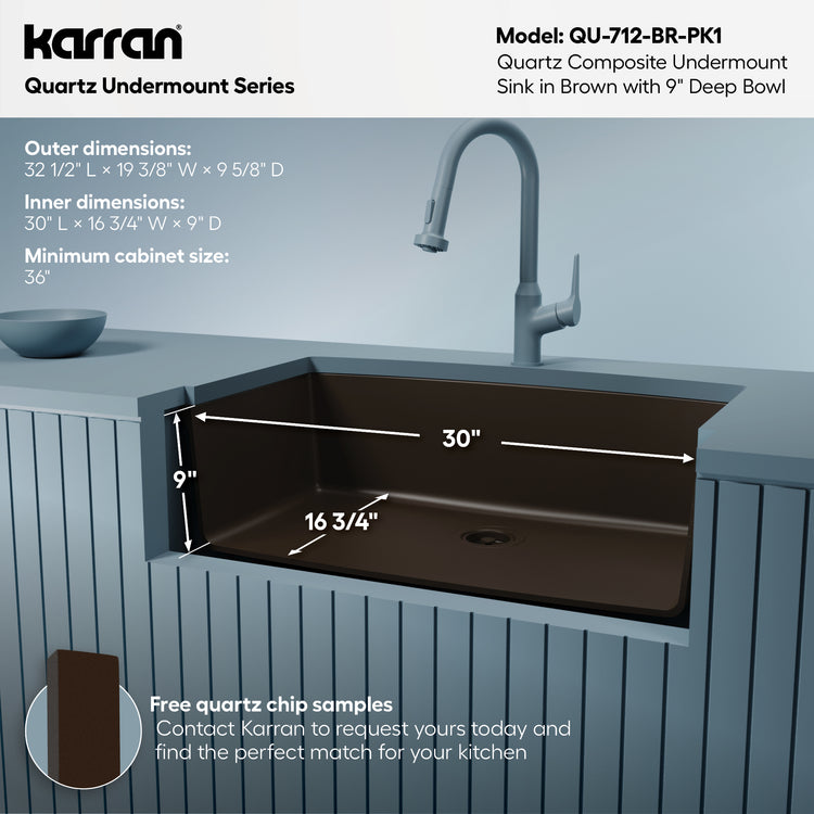 QU-712-BR-PK1 Dimensions
