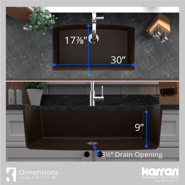 QU-712-BR Dimensions