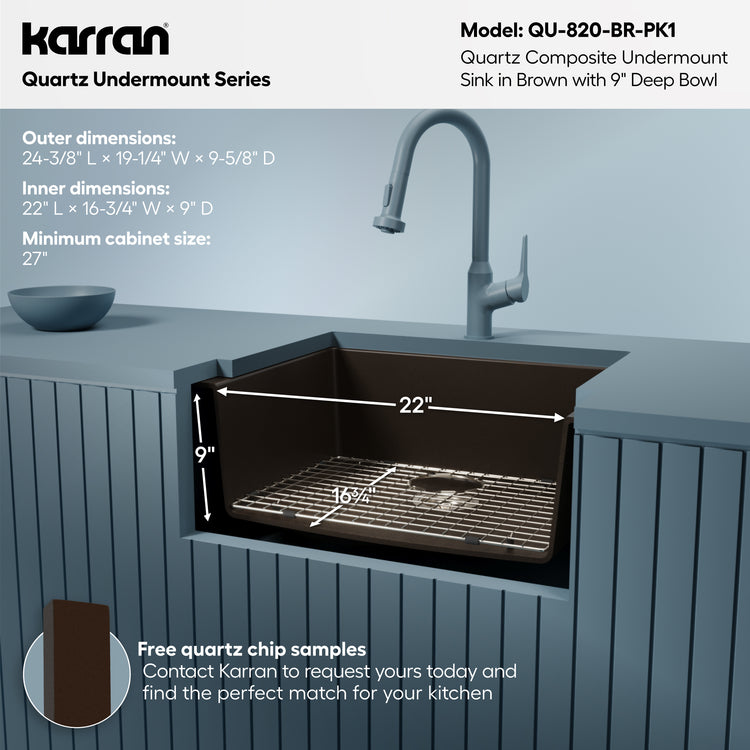 QU-820-BR-PK1 Dimensions