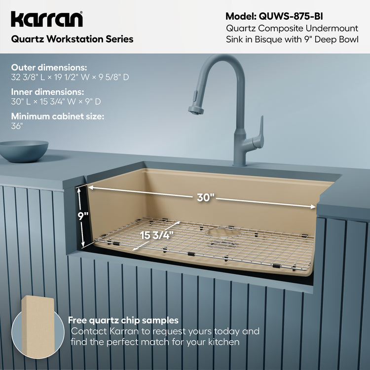 QUWS-875-BI Dimensions