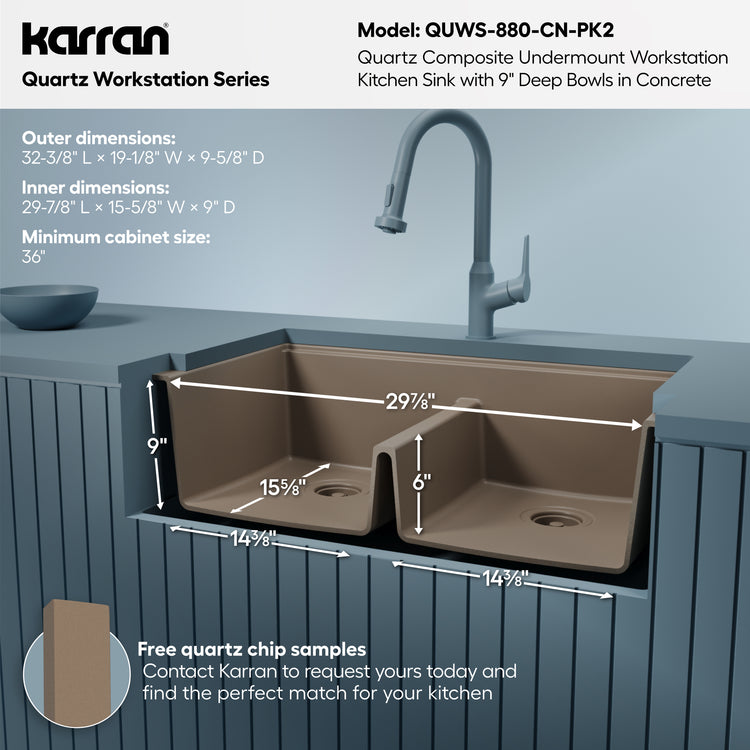 QUWS-880-CN-PK2 Dimensions