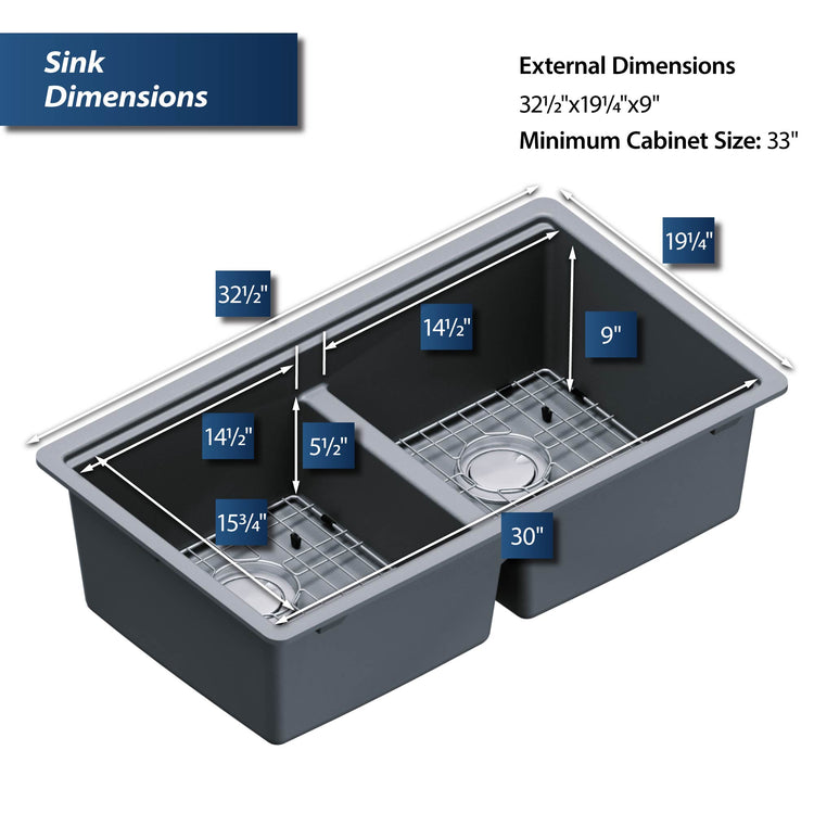 QUWS-880-GR Dimensions